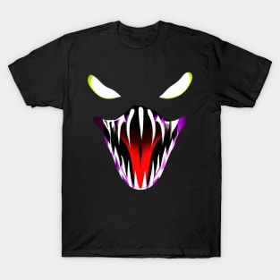 Venom Face Halloween Snake Costume Retro Colorful T-Shirt